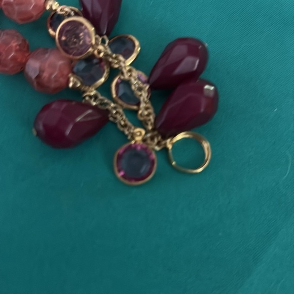Lydell NY Vintage Double strand faceted pink, cranberry and purple bead necklace - Picture 6 of 6